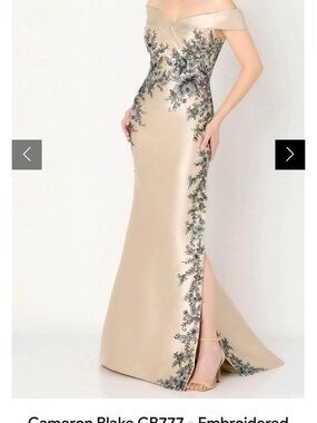 Cameron Blake CB777 - Embroidered Mermaid Evening Dress